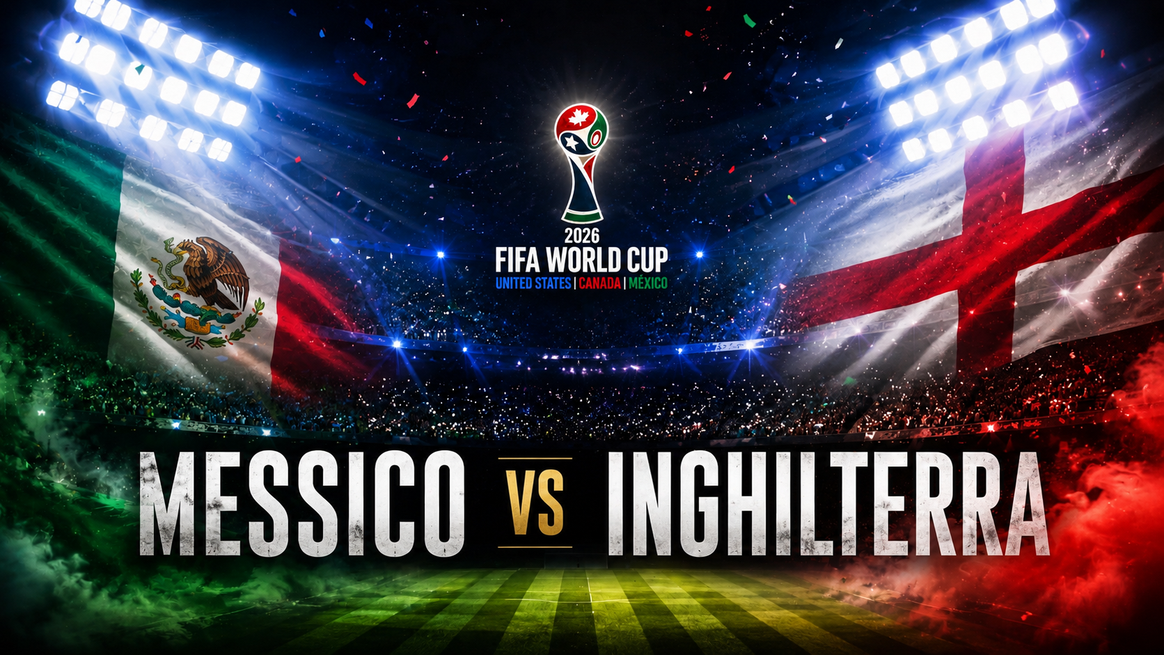 Mondiale 2026 — Messico vs Inghilterra